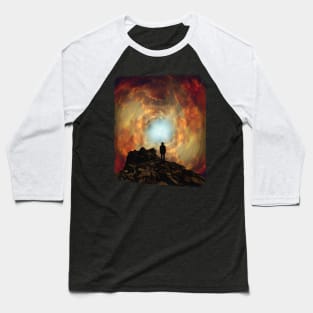 Sunset Clouds Vortex Baseball T-Shirt